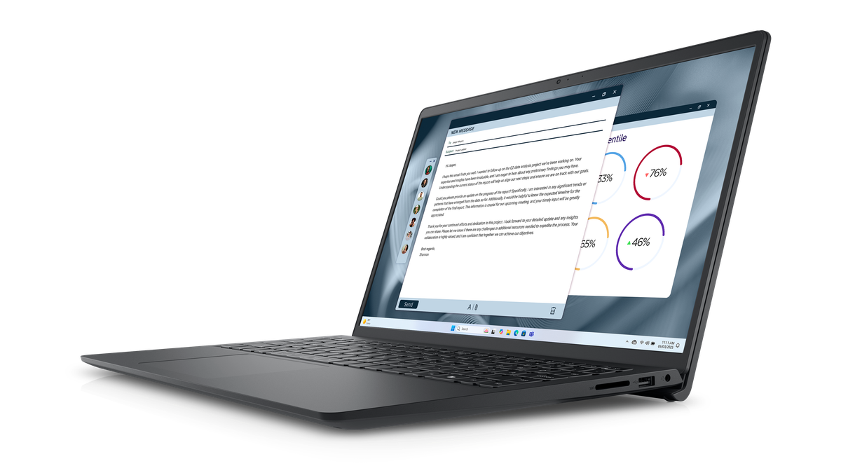 Dell Pro 15 Essential PV15250 Laptop | Intel Core i5-1334U | 8GB DDR5 | 512GB SSD | 15.6" Full HD | Wi-Fi 6 | Windows 11 Pro | UK Keyboard | Black