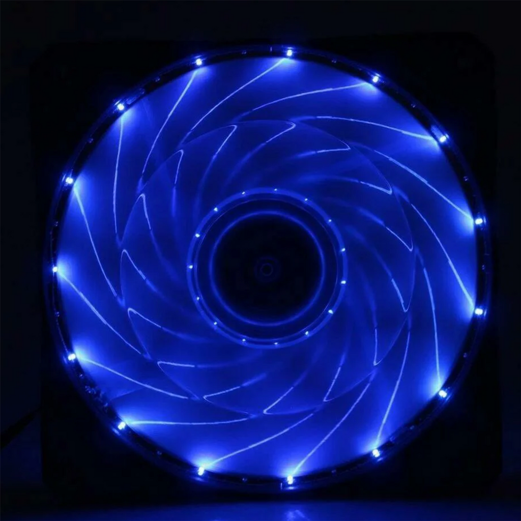 Jedel 120 mm Blue Computer Case Fan - USB‑Compatible PC Cooling Fan (12 cm)