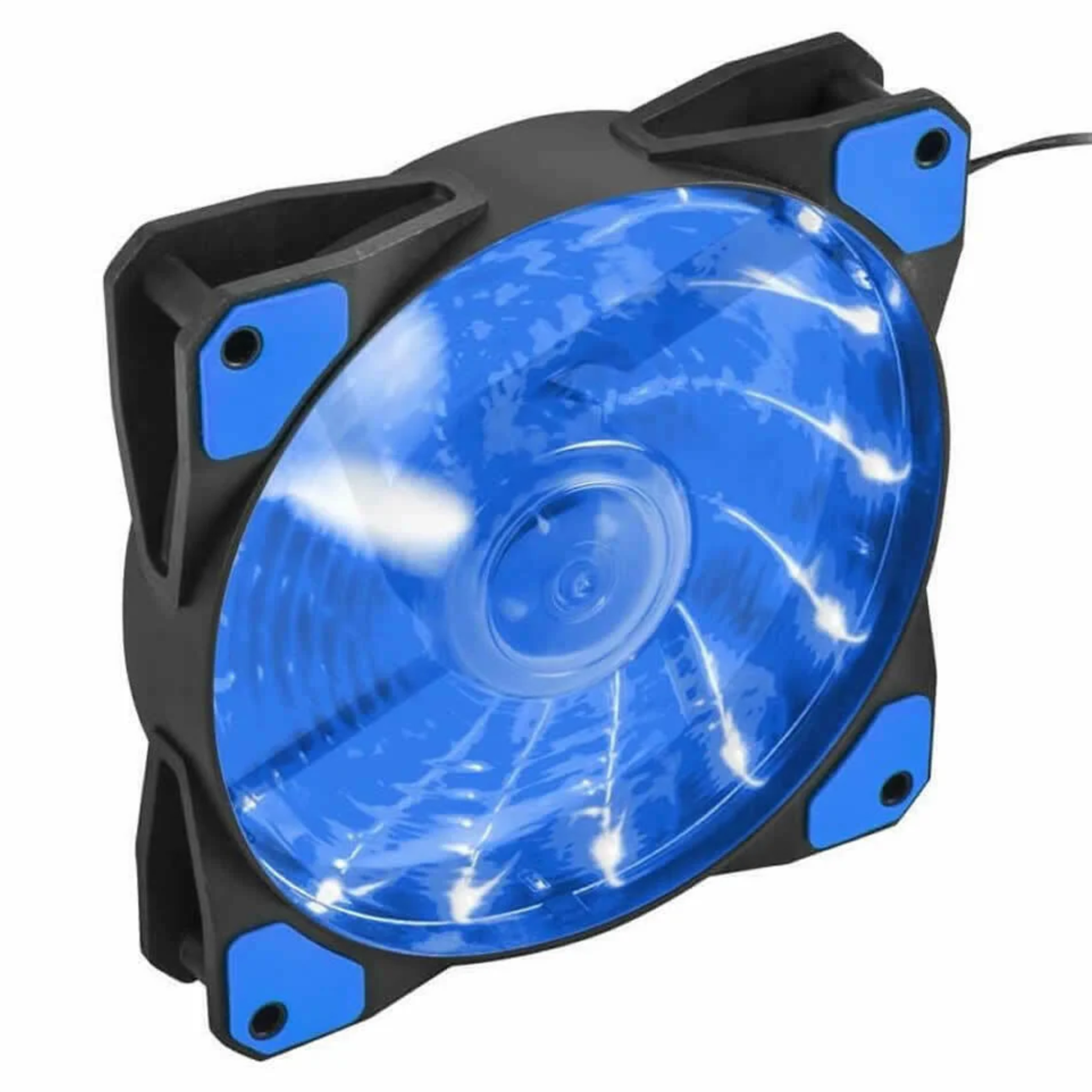 Jedel 120 mm Blue Computer Case Fan - USB‑Compatible PC Cooling Fan (12 cm)