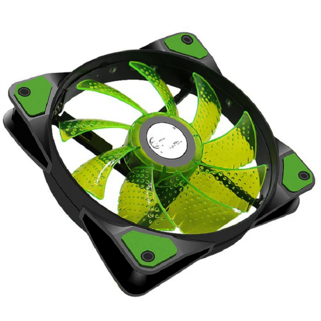 Jedel 120MM Green LED Fans 3/4pin