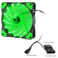 Jedel 120MM Green LED Fans 3/4pin