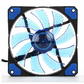 Jedel 120 mm Blue Computer Case Fan - USB‑Compatible PC Cooling Fan (12 cm)