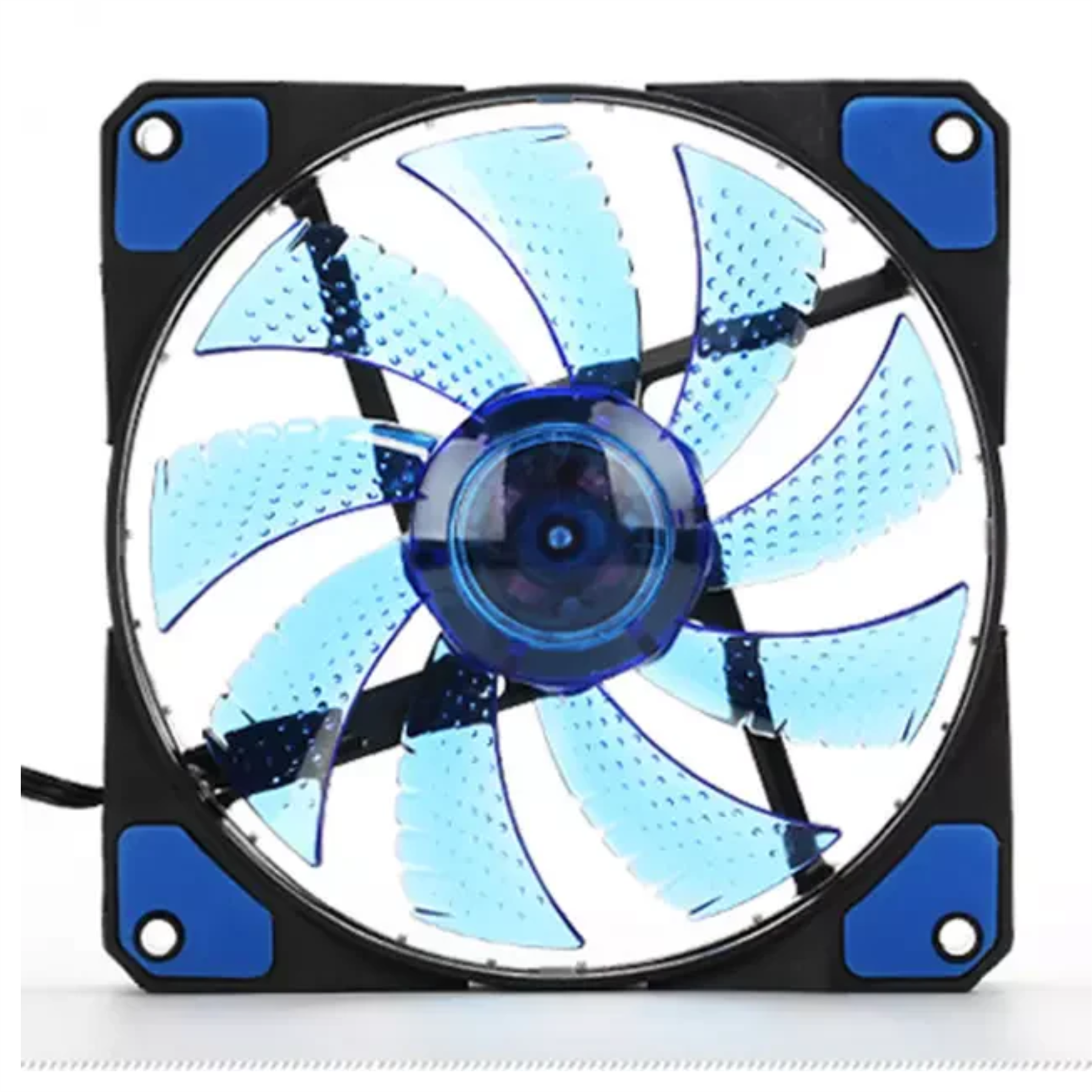 Jedel 120 mm Blue Computer Case Fan - USB‑Compatible PC Cooling Fan (12 cm)