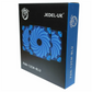 Jedel 120 mm Blue Computer Case Fan - USB‑Compatible PC Cooling Fan (12 cm)