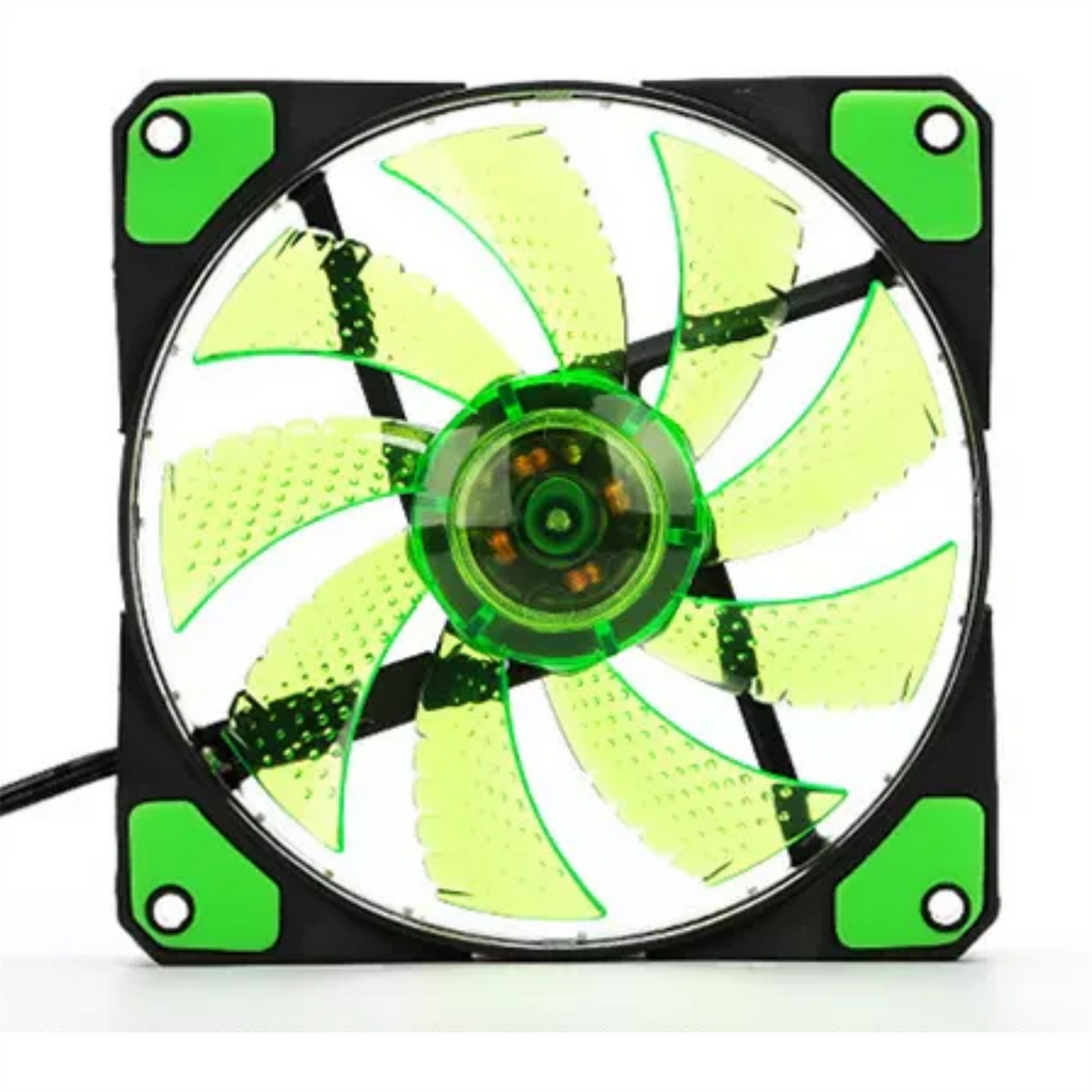Jedel 120MM Green LED Fans 3/4pin