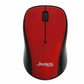 Jedel W920 Wireless Optical Mouse – 2.4 GHz, 3‑Button, Scroll Wheel - Red